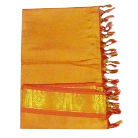 Namo Border Zari Shawl ( Golden red)